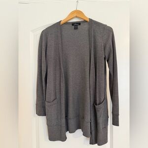 Gray 3 Button Cardigan